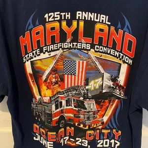 125th Maryland Firefigthers Convention 2017 Mens T-Shirt Gilden XL